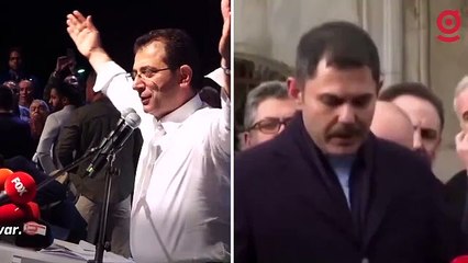 İstanbul'da yarış kopyayla başladı: Murat Kurum, Ekrem İmamoğlu'na zafer getiren konuşmadan 'esinlendi'