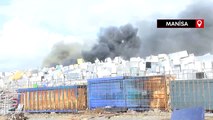 Manisa'da geri dönüşüm tesisinde yangın