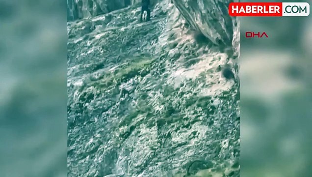 Amasya'da Mahsur Kalan Keçi AFAD Tarafından Kurtarıldı