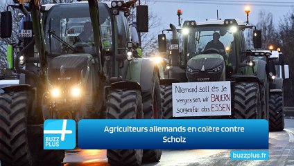 Agriculteurs allemands en colère contre Scholz