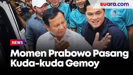 Ogah Gubris Anies Pasca Debat, Prabowo Malah Pasang Kuda-kuda Gemoy Bikin Erick Thohir Ngakak!