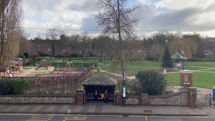 First snow of 2024 falls in Farnham