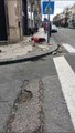 Messina, crolla un cornicione in via Garibaldi