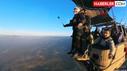 Pamukkale'de Paraşütçüler Adrenalin Dolu Anlar Yaşadı