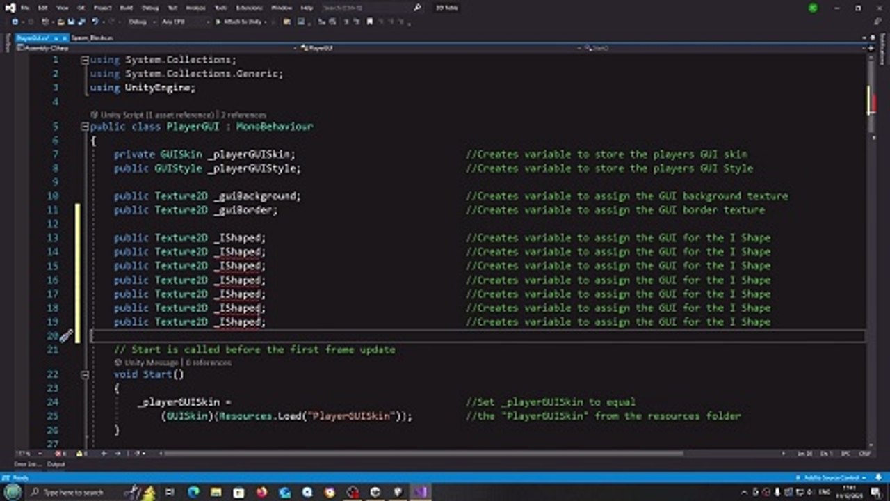Unity 3D Tetris Clone #20 Player GUI