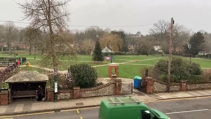 First snow of 2024 falls on Farnham