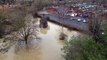 Drone footage shows extent of flooding in Leighton Buzzard
