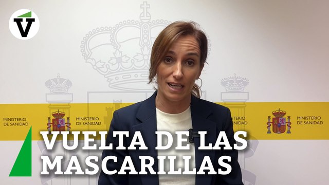 Mónica García afirma que la vuelta de mascarillas es una medida de sentido común