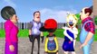 Scary Teacher 3D - Miss T vs Hello NeighborJoker Troll Nick and Tani vs 4 Neighbor with Cow Cart
