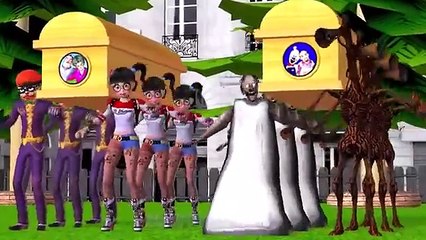 Scary Teacher 3D - NickJoker and Tani Harley Quinn Troll Cut Giant Dolls Hair Squid Game -오징어 게임-
