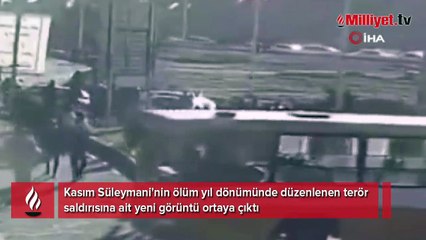 Süleymani'nin ölüm yıl dönümünde saldırı düzenlenmişti! Yeni görüntüler ortaya çıktı