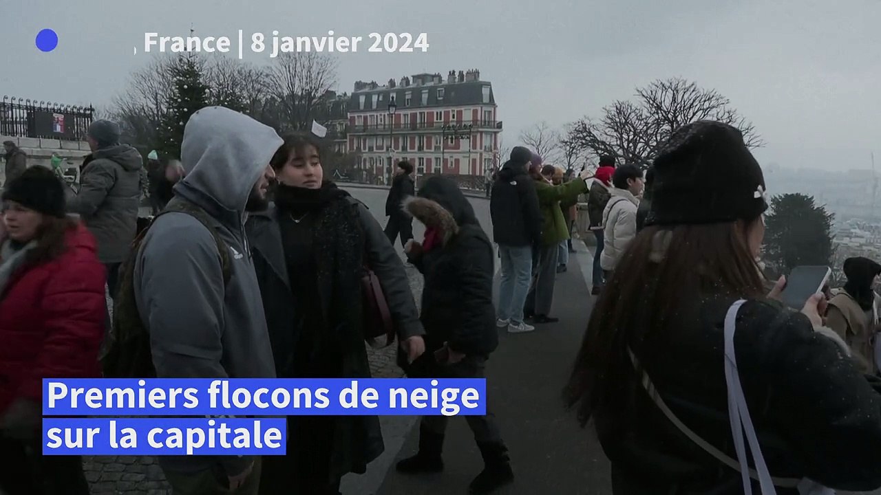 Vague de froid en France et premiers flocons de neige à Paris