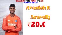 channai full team ipl 2024 player prize | channai full squad in ipl 2024#cricket #cricketlover #ipl