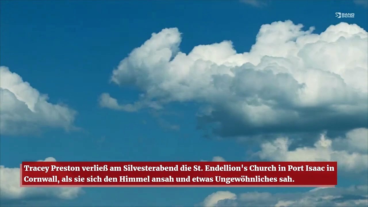 Frau behauptet, vor ihrem Lottogewinn einen Engel am Himmel gesichtet zu haben