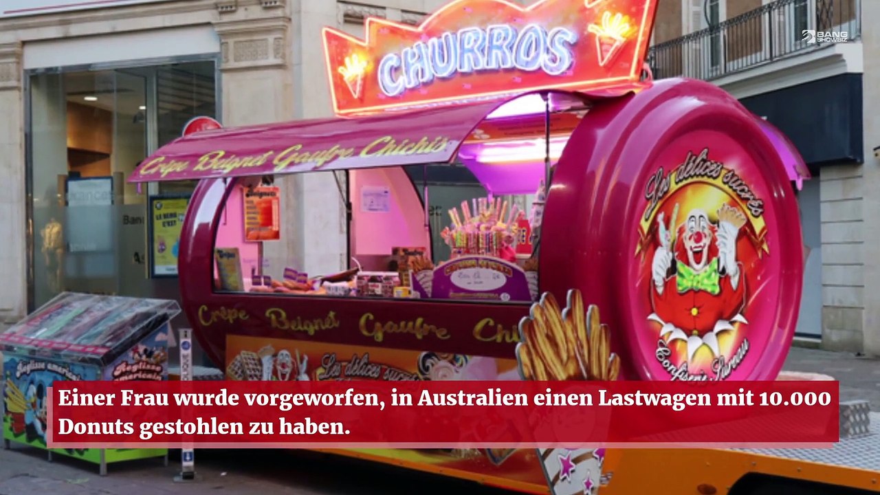 Frau wegen Diebstahls eines Lastwagens mit 10.000 Donuts angeklagt