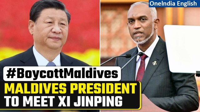 Maldives’ Mohamed Muizzu in China; 'Never asked them to reject New Delhi', says Beijing | Oneindia