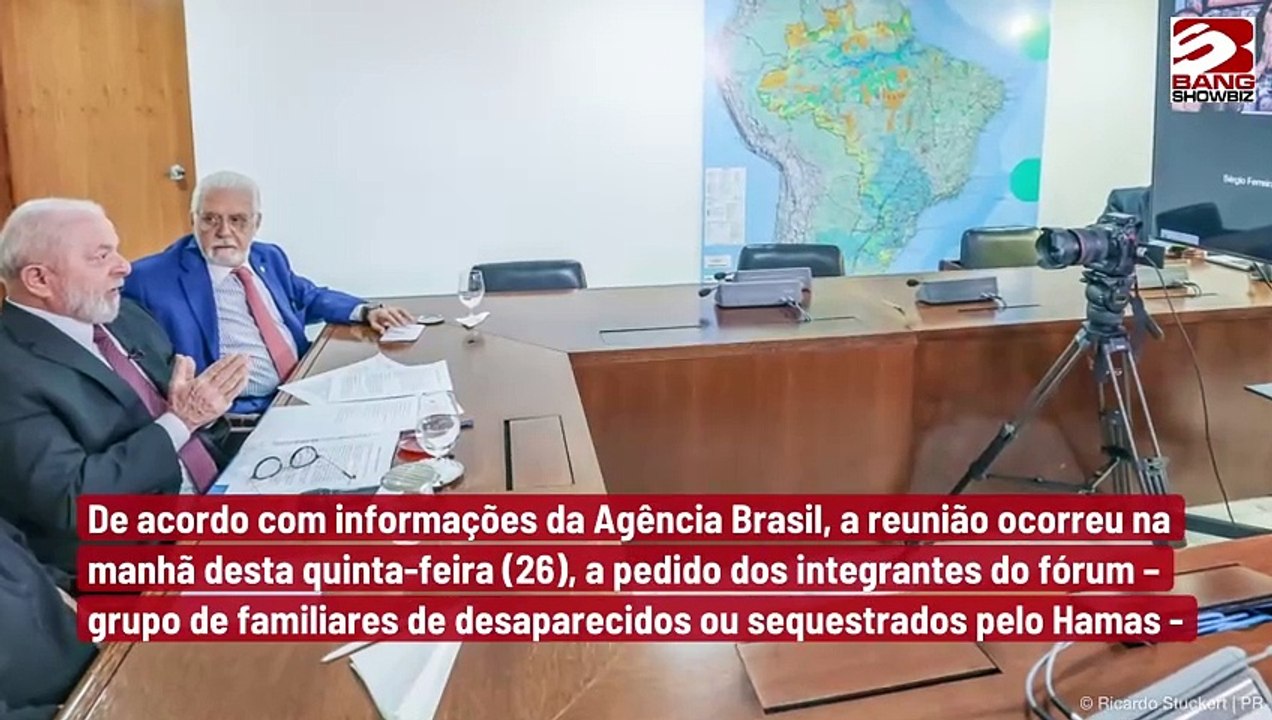 Lula conversa com familiares de reféns do Hamas