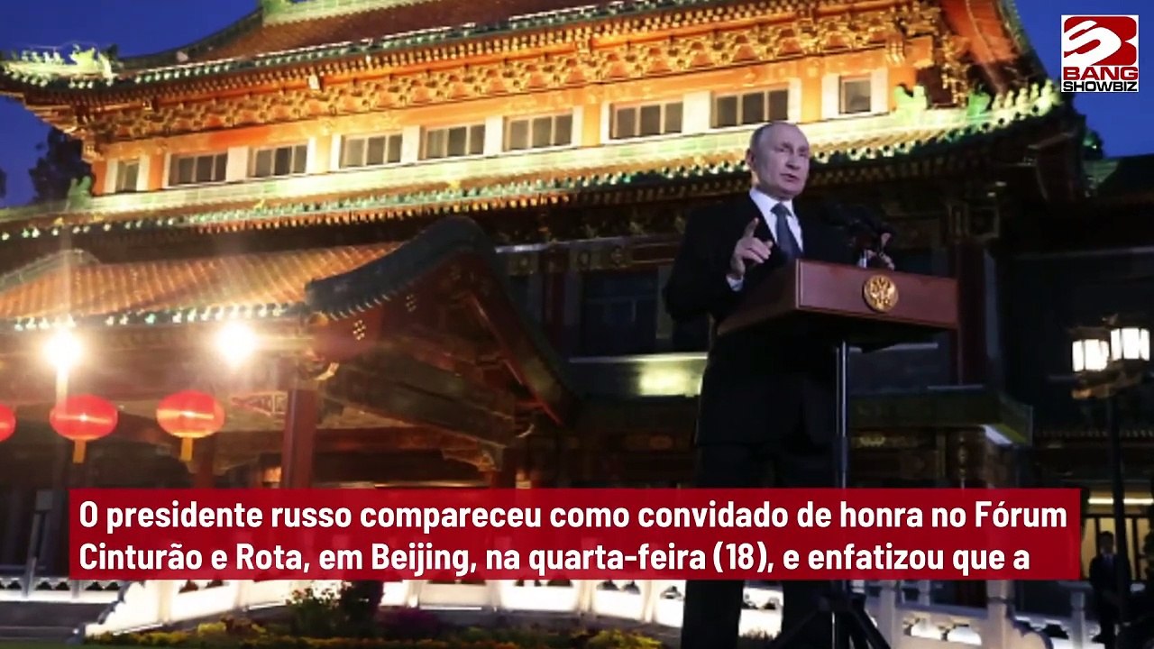 Putin elogia aliança entre Rússia e China durante Fórum de Beijing