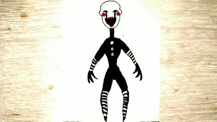 How to draw Puppet -Five Night's Freddy's