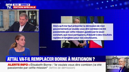 Élisabeth Borne: "Je voulais vous dire combien j'ai été passionnée par cette mission", écrit la cheffe du gouvernement dans sa lettre de démission