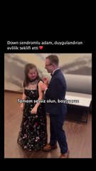 Down sendromlu bir çift ve harika evlilik teklifi 