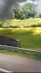 Caminhão dos Correios explode na BR-376 entre PR e SC