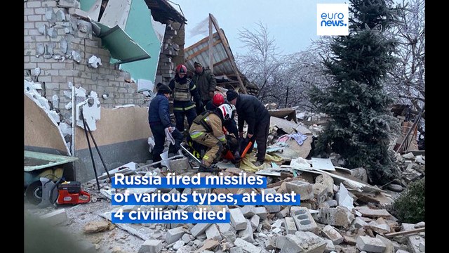 Russia launches deadly missile and drone attacks at Urkaine targets