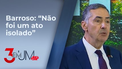 Presidente do STF discursa em evento de um ano dos atos de 8 de janeiro