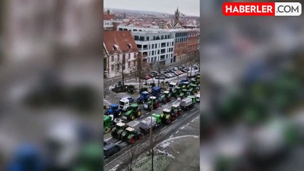 Alman çiftçiler, Almanya'da dizel vergi indiriminin kaldırılması sonrası sokağa indi