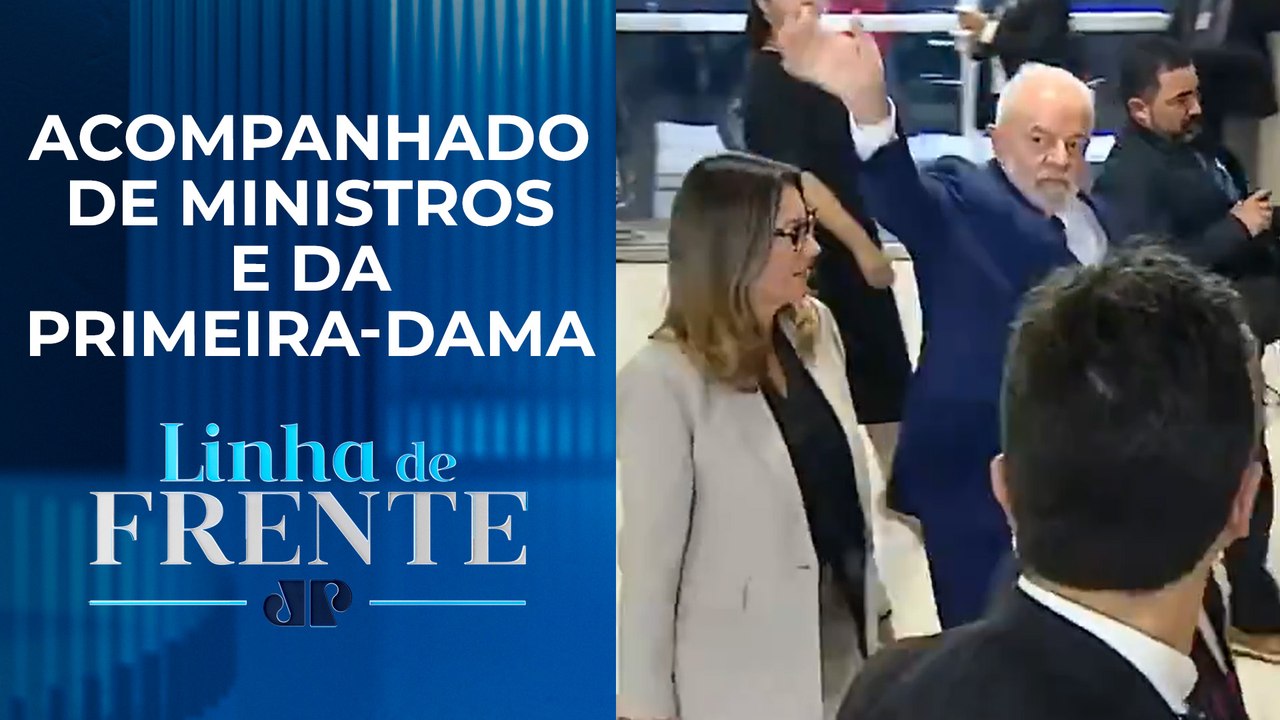 Presidente Lula chega ao Congresso Nacional para ato de um ano do 08/01 | LINHA DE FRENTE
