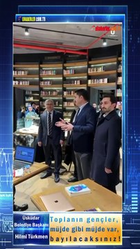 Üsküdar Belediye Başkanı Hilmi Türkmen: Toplanın gençler, müjde gibi müjde var, bayılacaksınız!