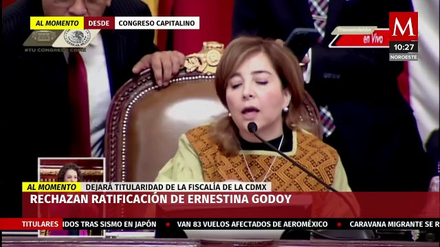 Rechazan ratificación de Ernestina Godoy como titular de Fiscalía de CdMx