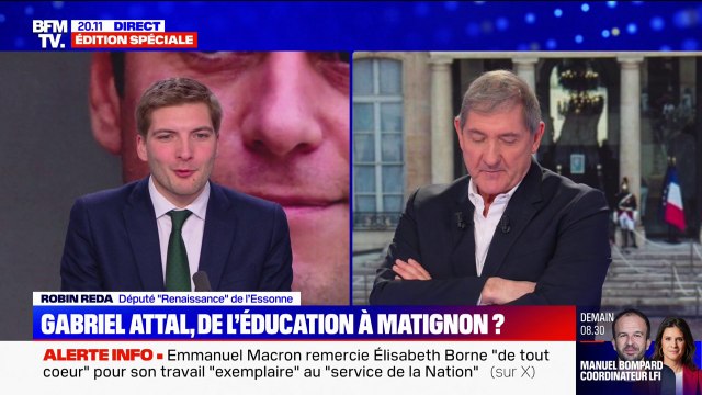Robin Reda (Renaissance): Gabriel Attal parle une langue qui est parlée par une majorité des Français: la langue du bon sens