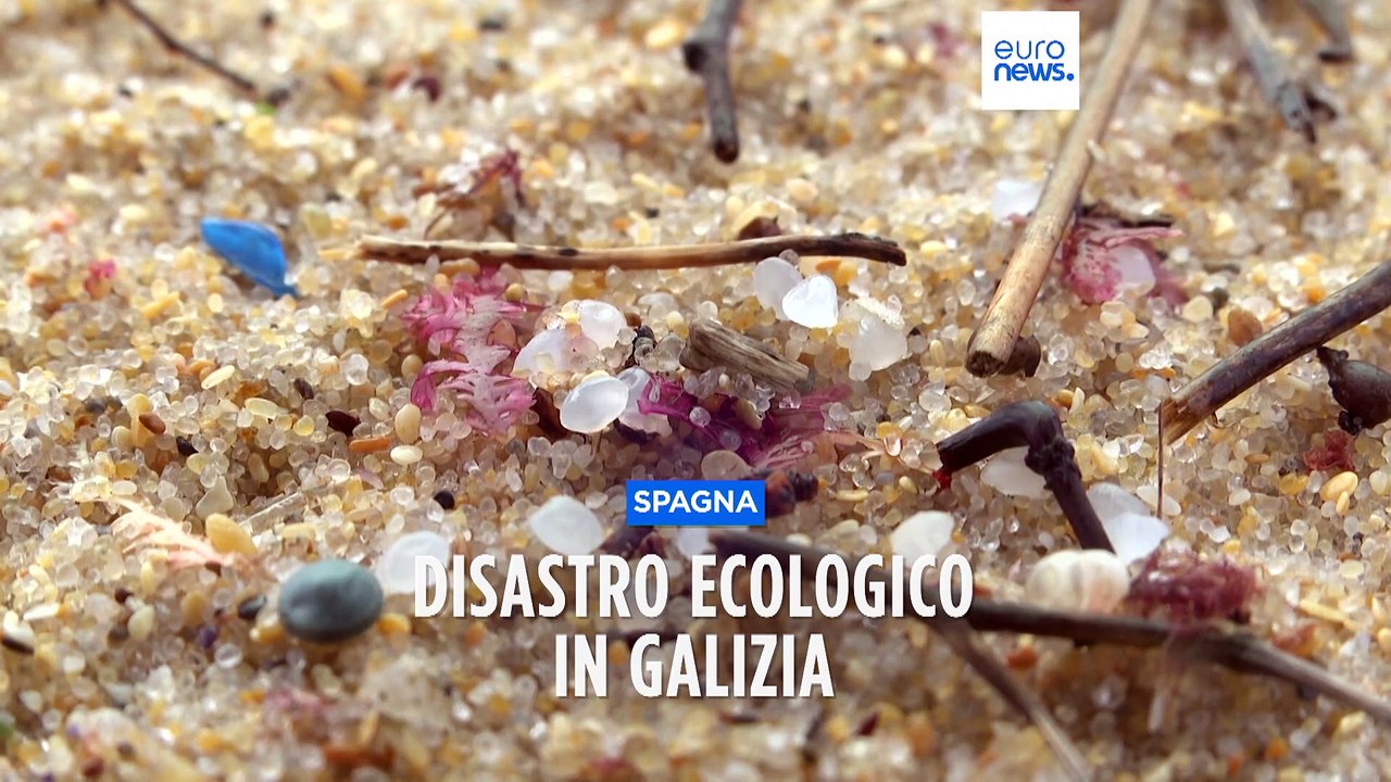 Disastro ecologico sulle coste della Galizia: spiagge invase da milioni di palline di plastica
