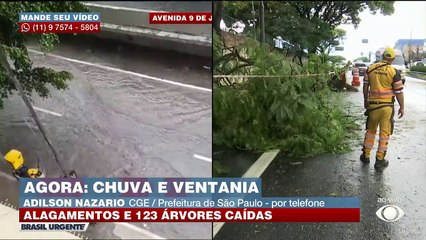 Chuva intensa atinge Grande São Paulo