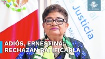 Rechaza Congreso CDMX ratificar a Ernestina Godoy al frente de la Fiscalía capitalina