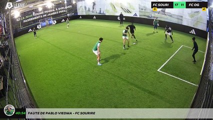 Faute de Pablo Viedma - FC SOURIRE