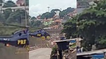 Helicóptero da PRF cai durante operação de resgate em Belo Horizonte; veja vídeo