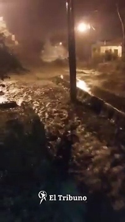 Temporal de lluvia en Guachipas