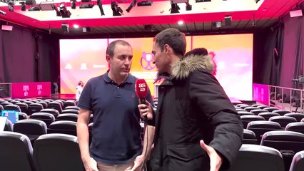 Roberto Pescador: “¿Xavi y el césped? Está espectacular”