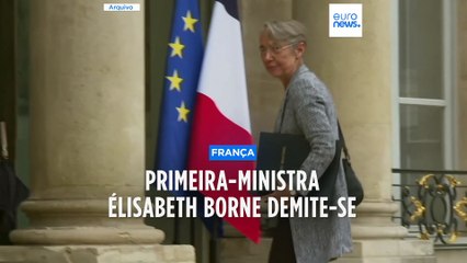 Primeira-ministra francesa Élisabeth Borne demite-se