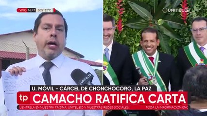 Camacho envía un nuevo mensaje al vicegobernador y confirma la veracidad de la carta