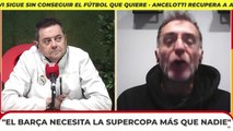 Roncero se ríe de la presión del Barça en la Supercopa de España por ser el vigente campeón