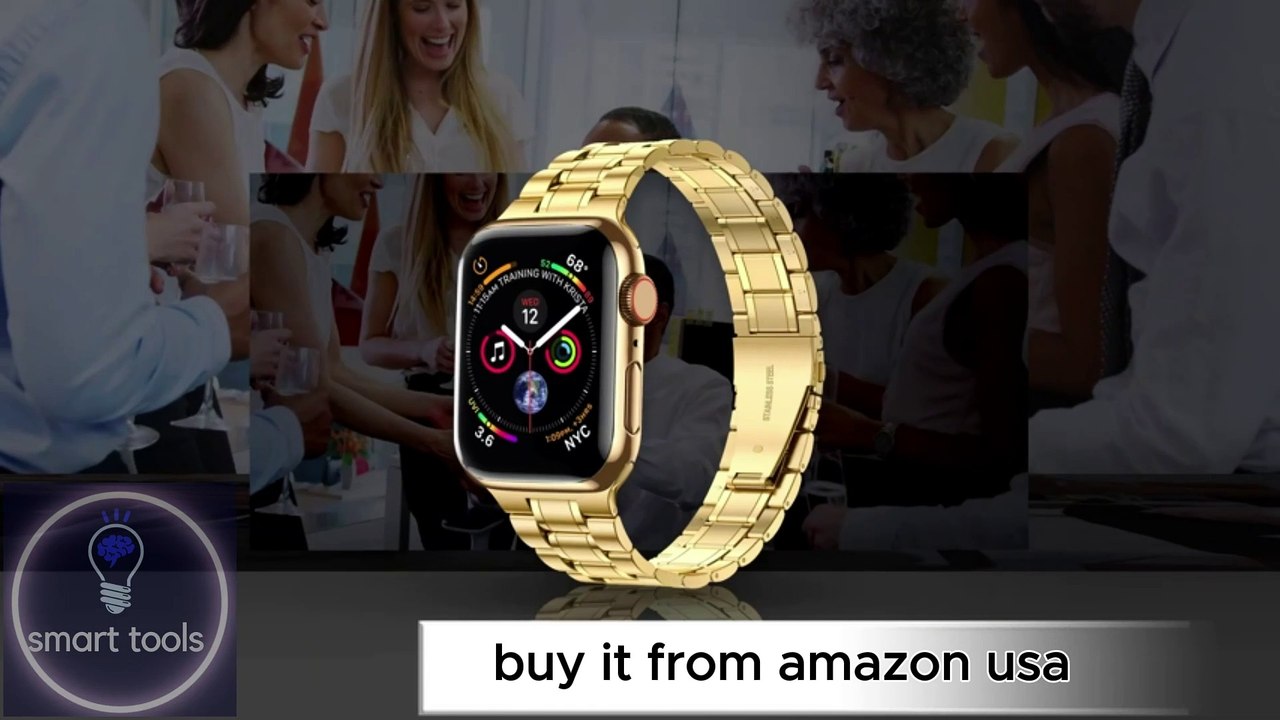 MioHHR Solid Stainless Steel Band Compatible with Apple Watch