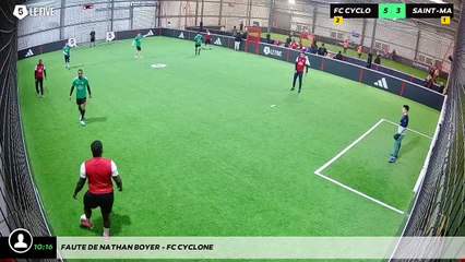Faute de Nathan BOYER - FC Cyclone