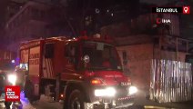 İstanbul Kadıköy'de inşaat işçilerinin kaldığı konteyner yanarak küle döndü