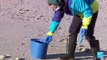 España: voluntarios recogen microplásticos de las playas de Galicia y Asturias