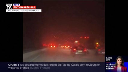L'autoroute A13 paralysée par la neige et le verglas