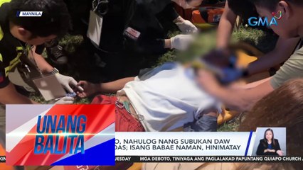 Lalaking deboto, nahulog nang subukan daw sumampa sa Andas; Isang babae naman, hinimatay | UB