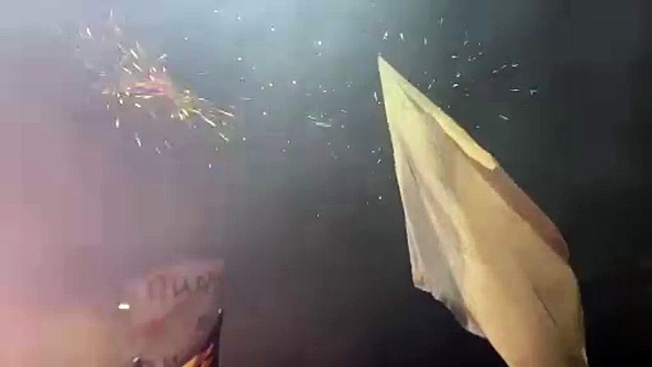 Compleanno Lazio, i fuochi d'artificio in Piazza della Libertà